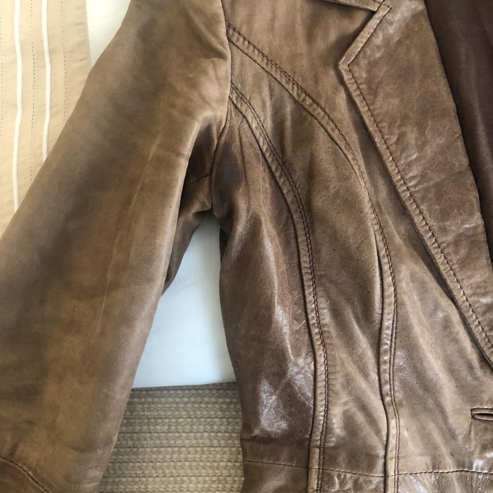 Brown Leather Jacket - image 6